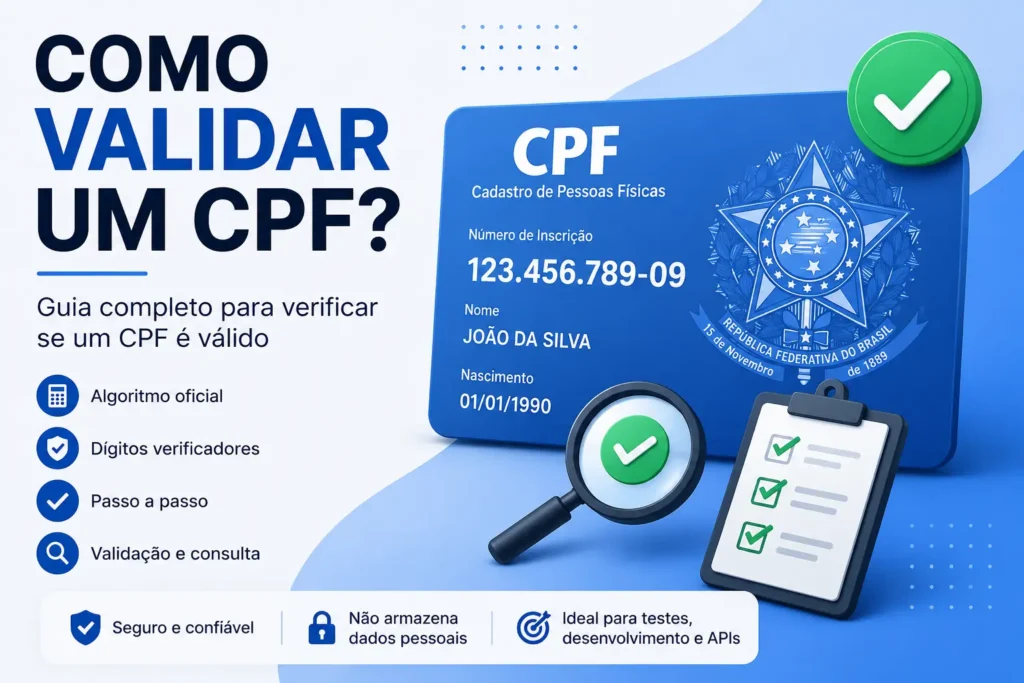 Como validar um CPF utilizando o algoritmo oficial da Receita Federal