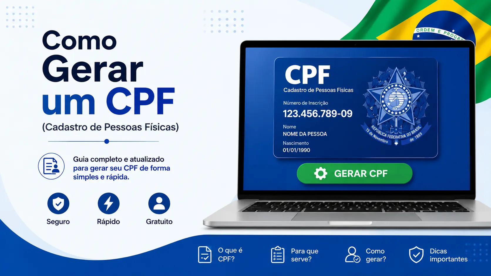 Como Gerar um CPF (Cadastro de Pessoas Físicas)