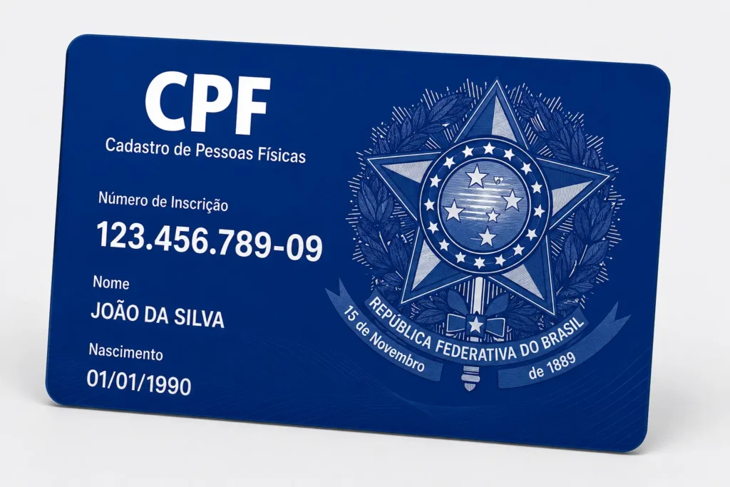 Cartão do CPF brasil